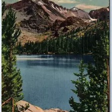 1941 Estes Park CO Bear Lake Long Peak Glacier Gorge Rocky Mountain Park PC A246