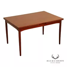 Danish Modern Teak Draw Leaf Dining Table