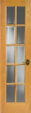 Red Oak 10 lite (BC glass) Interior Door - 24" x 80" x 1-3/8", Slab or Prehung