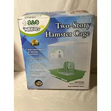 "Nibbles " Two Story Hamster Cage - Open Box