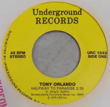 New ListingTONY ORLANDO/ ADAM WADE - 7" - Halfway To Paradise/ Rain From The Skies - VG++