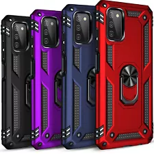 For Samsung Galaxy A03S Case Phone Cover Shockproof + Tempered Glass Protector