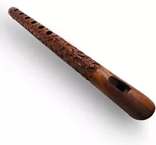 Mouth Woodwind Flute Wooden Traditional Hand Carved Great Sound Indian Musical