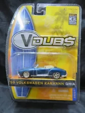 Jada Die Cast V Dubs 1959 Volkswagen Karmann Ghia 1:64 Scale