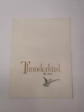 1961 FORD THUNDERBIRD T-BIRD RARE FACTORY ORIGINAL DEALER SALES BROCHURE