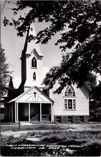 Real Photo Postcard First Evangelical Lutheran Church in Chariton, Iowa