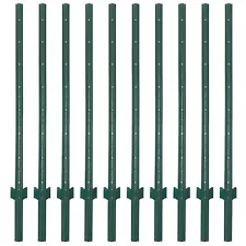 LADECH 5-6-7 Feet Sturdy Duty Metal Fence Post â€“ Garden U Post for Fencing - 1