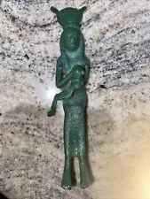 Rare Egyptian Statue of Motherhood God Isis Nursing Horus Egyptology BC