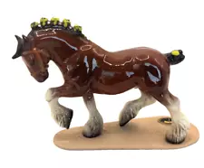 Hagen Renaker Genuine Vintage Retired Figurine Miniature Clydesdale Draft Horse