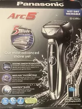 Panasonic Arc5 Electric Razor for Men, 5 Blade Wet Dry Shaver Trimmer, ES-LV95-S