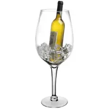 20 Inch Decor Giant Clear Wine Glass/ Novelty Stemware/ Champagne Magnum Chiller