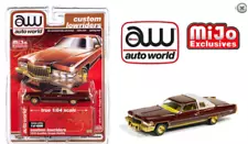 AUTWORLD CP7660 1976 BROWN CADILLAC COUPE DEVILLE CUSTOM LOWRIDERS MODEL 1:64