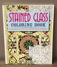 NEW - Stained Glass Coloring Book: Beautiful Classic and Contemporary Designs