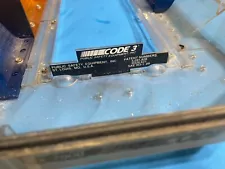 code 3 mx7000 light bar lower lens used condition clear lens