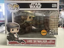 Funko Pop! Star Wars Luke Skywalker With Speeder Bike #229 (Chase) Vinyl Figure