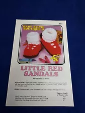 ANNIE'S ATTIC BABY BOOTIE BOUTIQUE II LITTLE RED SANDALS 371