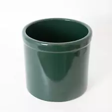 Ohio Stoneware 2 Gallon Pickling Fermentation Utility Decor Crock, Hunter Green