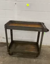 INDUSTRIAL METAL CART WITH WHEELS 32-1/2" X 15" X 32"