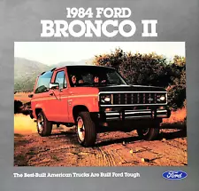 1984 FORD BRONCO II PREMIUM SALES BROCHURE CATALOG ~ 16 PAGES ~ 11" X 11"