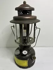 Vintage 1983 US Military S.M.P. Green Single Mantle Gas Camping Field Lantern