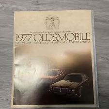 1977 OLDSMOBILE FULL CATALOG All Models Auto Dealer 10x12 Sales Brochure Specs