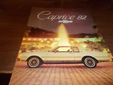 1982 Chevrolet/Spanish Market Caprice 12-page Sales Catalog