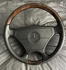 Wooden Steering Wheel Mercedes Benz w124 r129 w140 w201 AMG sportline