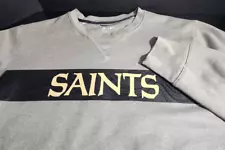 Nike New Orleans Saints football NFL Equipment Sweatshirt size XL Gray