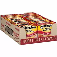 Maruchan Ramen Roast Beef, 3 Oz, Pack of 24 Assorted Styles