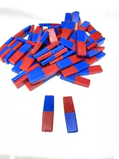 72 pcs Dowling Magnets Science Magnets North/South Bar Magnets Red/Blue