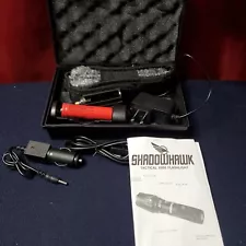 Shadowhawk Tactical Striking Telescopic Flashlight X800 Charger & Case NEW