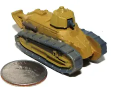 Small Micro Machine Plastic French Renault FT-17 Light Tank in Tan