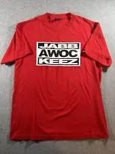 Jabbawockeez Shirt L Official Hip Hop Dance Red Black White Made In USA