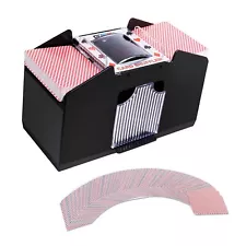 4-Deck Casino Automatic Card Shuffler for Blackjack, UNO, Poker Card Games