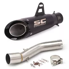 Exhaust Muffler System Mid Link Tips Pipe For Suzuki GSX250 GSX250R 2016-2022 (For: Suzuki)