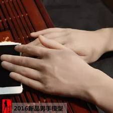 1 Pair Simulation Silicone Male Hand Model Men's Mannequin Hands Displays Model