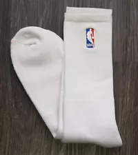 New Men's NBA Cushioned Crew Basketball Socks For Bare Feet FBF White 2XL 15-18