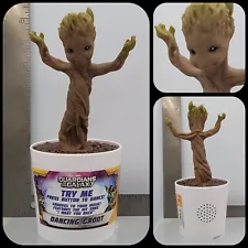 Guardians of The Galaxy Electronic Dancing Baby Groot In Plant Pot (2014) NEW