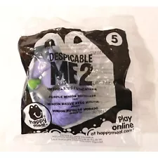 Despicable Me 2 Purple Minion Noisemaker McDonalds Happy Meal Toy New in Bag