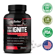 X180 Ignite Testosteroe Booster-Burn Fat, Build Muscle