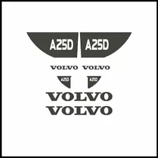 Volvo A25D Decals Sticker Kit for Articulated Dump Truck