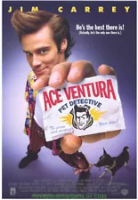 ACE VENTURA PET DETECTIVE MOVIE POSTER 1 sided Mint Original 27x40 JIM CARREY