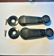 (2) 1977-1983 BMW E21 320i Coupe Manual Window Hand Crank for Front Door OEM