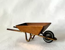 Vintage Britains Era Painted Metal Garden Park Wheelbarrow Suit Dolls House