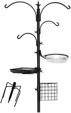 Ashman Deluxe Premium Bird Feeding Station, 22" Wide x 91" Tall with 5Prong Base