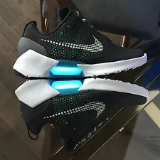 NWT Nike Hyper Adapt 1.0 EARL Self Lacing Sneaker Black Blue Lagoon 10 AUTHENTIC