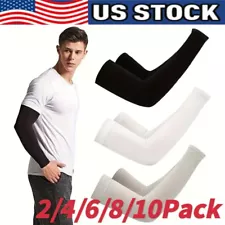 3 Pairs Cooling Arm Sleeves Cover UV Sun Protection Sports Outdoor For Men Women