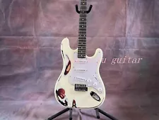 Stratocaster Electric Guitar harded relics 3S pickup aging White hardware stock