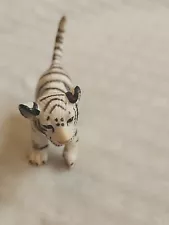 Schleich Siberian Tiger Cub Figure Retired 2003 White Black