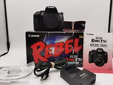 Canon EOS Rebel T5i 18.0MP Digital SLR DSLR Camera Body - Mint, 230 Clicks!